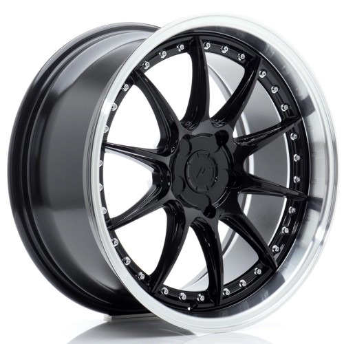 JR WHEELS JR41 18X8,5 ET15-35 5H BLANK GLOSSY BLACK W/MACHINED LIP