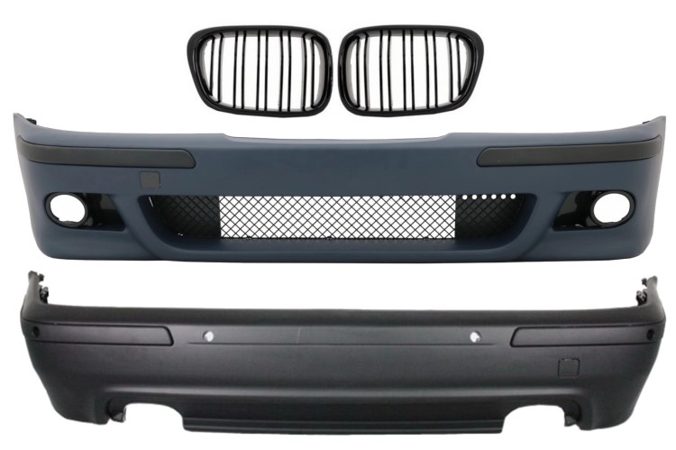 BODY KIT ZDERZAK PRZEDNI TYLNY GRILL BMW 5 SERII E39 97-03 M5 DESIGN PDC