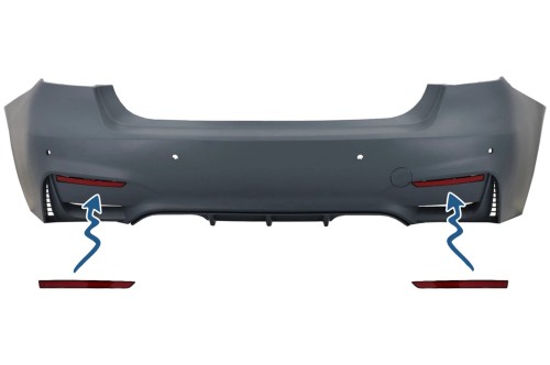 ODBLASKI TYLNEGO ZDERZAKA BMW 3 SERII F30 (2011-2019) ZDERZAK M3 LOOK