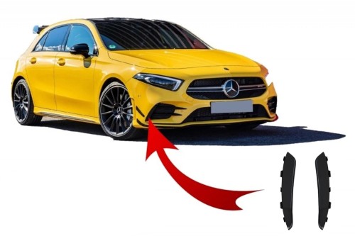NAKŁADKI ZDERZAKA SPLITTERY AERO MERCEDES A KLASA W177 V177 (18-22) A35 AMG