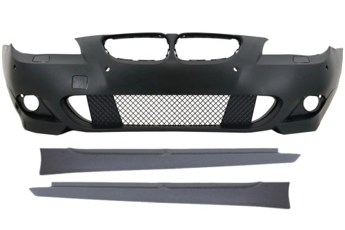 ZDERZAK PRZEDNI + NAKŁADKI PROGOWE BMW 5 SERIII E60 E61 (03-07) M-PAKIET