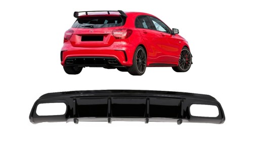 DYFUZOR ZDERZAKA MERCEDES A KLASA W176 FACELIFT (12-18) A45 AMG DESIGN
