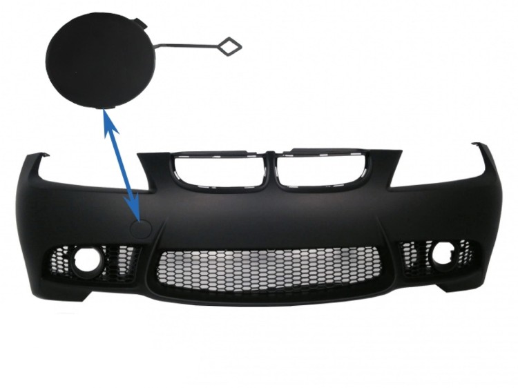 ZAŚLEPKA HAKA BMW 3 SERII E90 E91 (2004-2008) ZDERZAK M3 LOOK