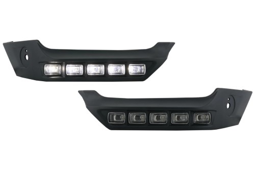 DOKŁADKI PRZEDNIEGO ZDERZAKA SPOILERY Z LED MERCEDES G KLASA W463 (89-17)