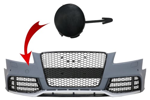 ZAŚLEPKA HAKA HOLOWNICZEGO AUDI A5 8T (2008-2016) ZDERZAK RS5