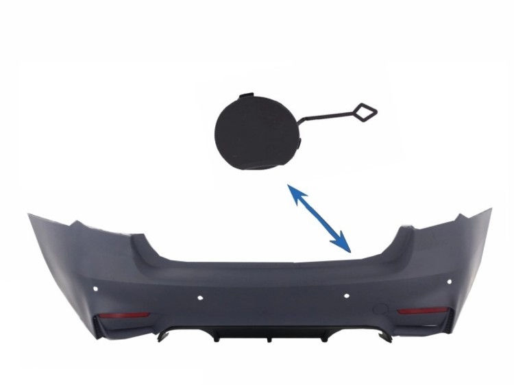 ZAŚLEPKA HAKA HOLOWNICZEGO TYŁ BMW 3 SERII F30 ZDERZAK M3 LOOK