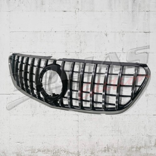 GRILL PANAMERICANA MERCEDES V KLASA W447 (14-19) CHROM CZARNY POŁYSK