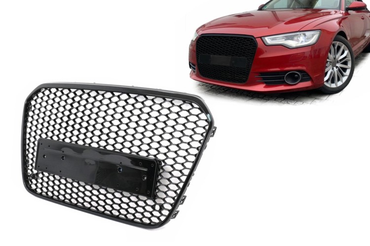 GRILL ATRAPA PLASTER MIODU AUDI A6 C7 4G (11-14) RS6 DESIGN