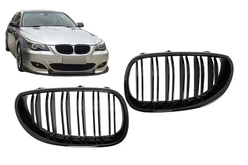 GRILL NERKI BMW 5 SERII E60 E61 (03-10) CZARNY POŁYSK M5 LOOK