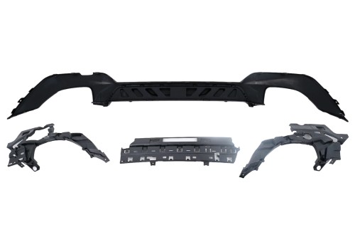 DYFUZOR ZDERZAK BMW 3 SERII G20 G21 (2018-2022) CZARNY POŁYSK + CARBON LOOK