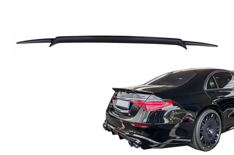 SPOILER BAGAŻNIKA MERCEDES S KLASA W223 (2020+) CZARNY POŁYSK BRABUS LOOK