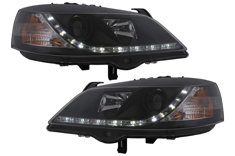 LAMPY PRZEDNIE REFLEKTORY LED DRL OPEL ASTRA G (09.1997-02.2004)
