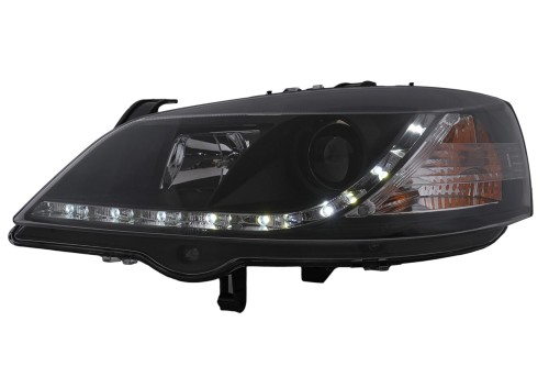 LAMPY PRZEDNIE REFLEKTORY LED DRL OPEL ASTRA G (09.1997-02.2004)
