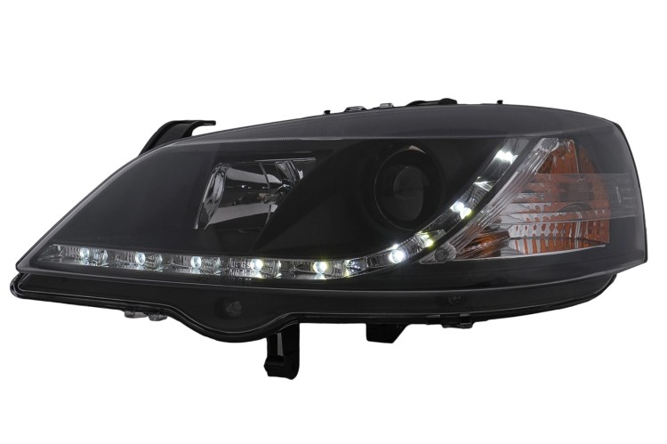LAMPY PRZEDNIE REFLEKTORY LED DRL OPEL ASTRA G (09.1997-02.2004)
