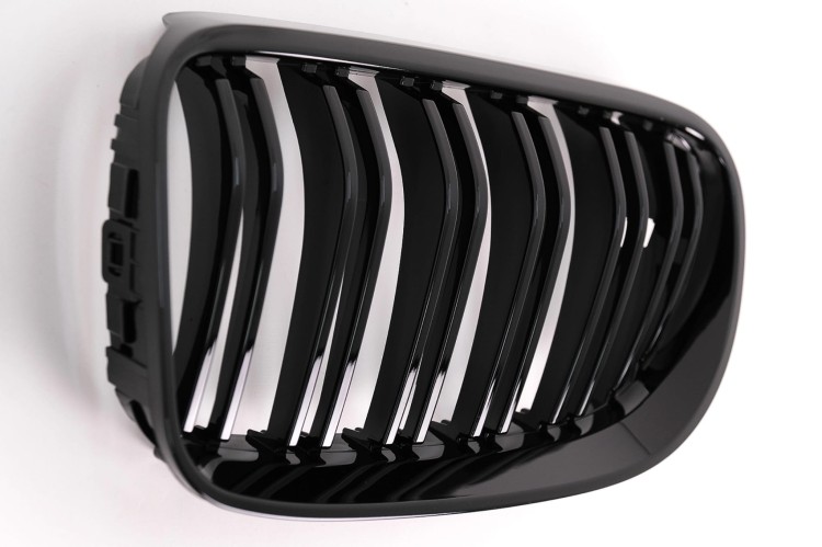 ATRAPA GRILL NERKI BMW 3 SERII E92 E93 LCI (10-15) CZARNY POŁYSK M3 LOOK
