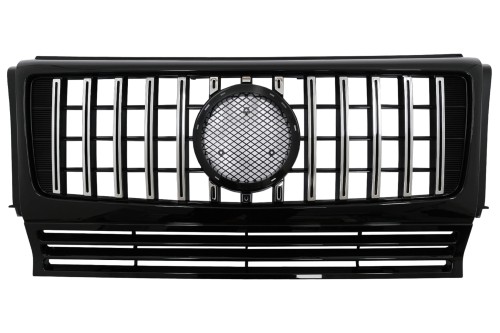 GRILL PANAMERICANA MERCEDES G KLASA W463 (02-17) G63 CZARNY POŁYSK CHROM