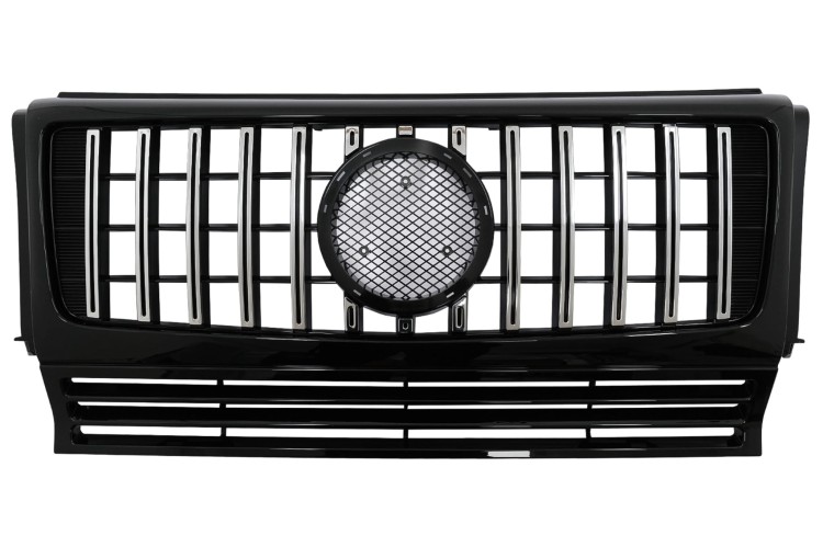 GRILL PANAMERICANA MERCEDES G KLASA W463 (02-17) G63 CZARNY POŁYSK CHROM
