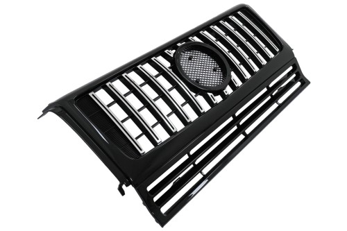 GRILL PANAMERICANA MERCEDES G KLASA W463 (02-17) G63 CZARNY POŁYSK CHROM