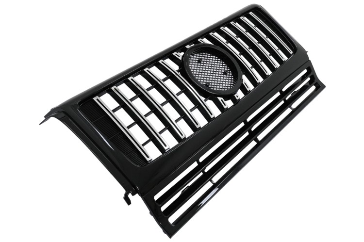 GRILL PANAMERICANA MERCEDES G KLASA W463 (02-17) G63 CZARNY POŁYSK CHROM