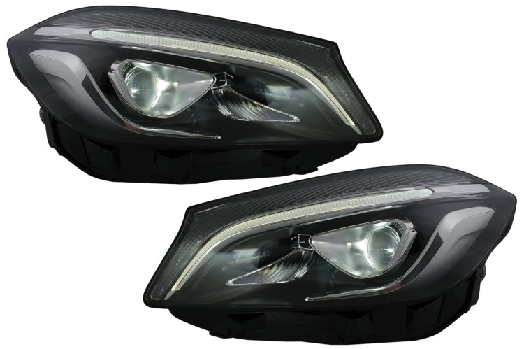 LAMPY PRZEDNIE REFLEKTORY LED MERCEDES A KLASA W176 (12-18) DO LAMP HALOGEN