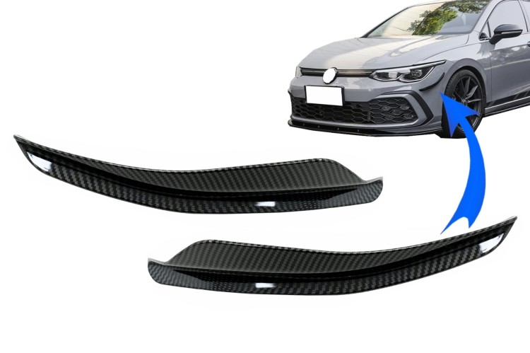 SPOJLERY BOCZNE ZDERZAKA PRZEDNIEGO VW GOLF 8 MK8 GTI R-LINE (2020–UP)