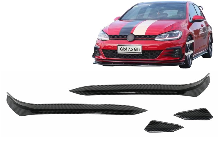 SPOJLERY BOCZNE ZDERZAKA PRZEDNIEGO VW GOLF 7.5 GTI 5G HATCHBACK (17-20)
