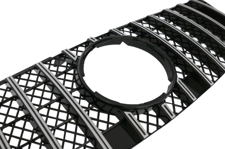 GRILL PANAMERICANA MERCEDES ML W164 FACELIFT (08-11) CZARNY CHROM