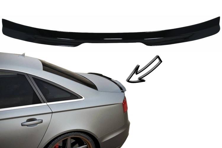 SPOILER BAGAŻNIKA AUDI A6 C7 4G SEDAN (2011-2018) CZARNY POŁYSK