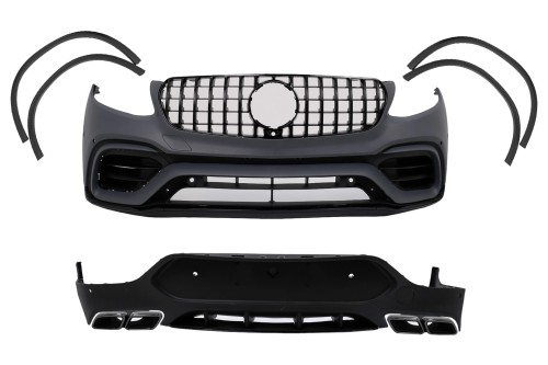 BODY KIT ZDERZAK PRZEDNI TYLNY MERCEDES GLC COUPE C253 15-19) 63 AMG LOOK