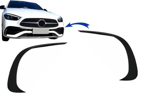 DOKŁADKA SPLITTER ZDERZAK PRZEDNI MERCEDES C KLASA W206 21+ CZARNY POŁYSK