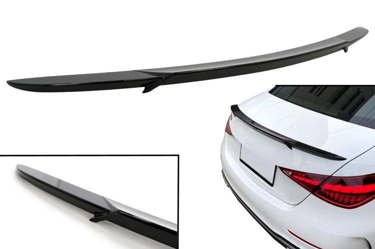 SPOILER BAGAŻNIKA MERCEDES C KLASA W206 SEDAN 21+ CZARNY POŁYSK