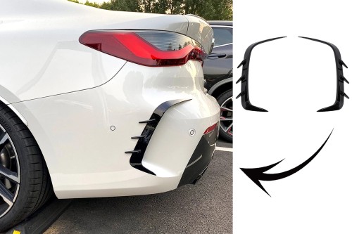 DOKŁADKI TYLNEGO ZDERZAKA AERO BMW 4 SERII G22 COUPE 20+ M-PAKIET