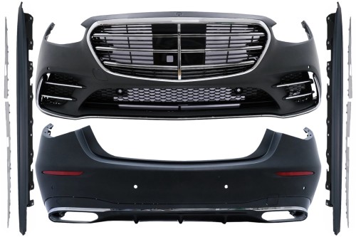 BODY KIT ZDERZAK PRZEDNI TYLNY MERCEDES S KLASA W223 20+ S450 AMG LOOK