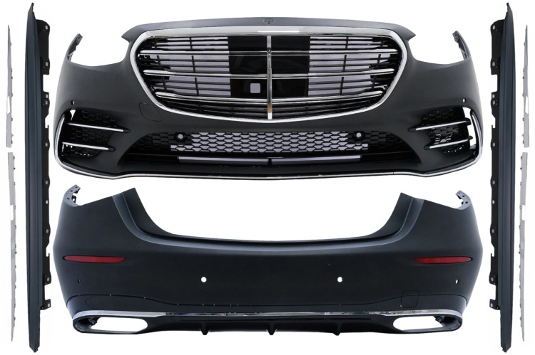 BODY KIT ZDERZAK PRZEDNI TYLNY MERCEDES S KLASA W223 20+ S450 AMG LOOK