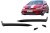 DOKŁADKI ZDERZAKA PRZEDNIEGO VW GOLF 7.5 GTI 5G HATCHBACK 17-20 PIANO BLACK