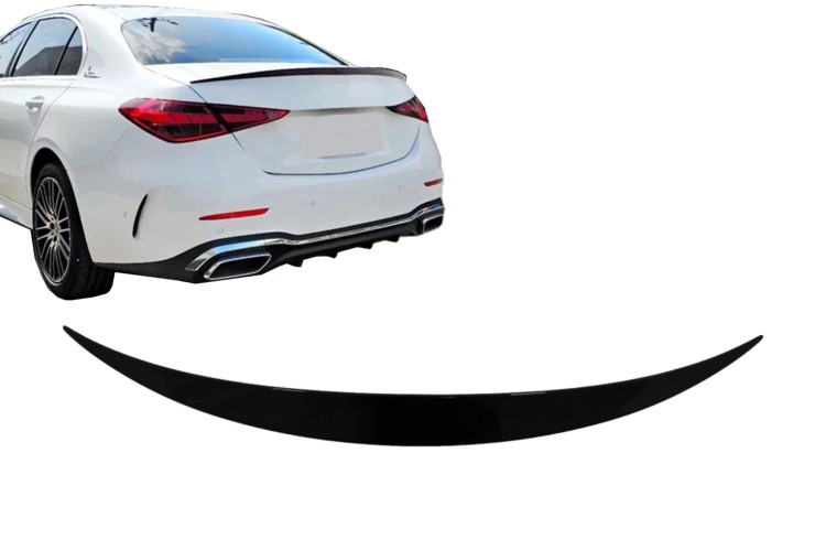 SPOILER BAGAŻNIKA MERCEDES C KLASA W206 SEDAN 21+ CZARNY POŁYSK