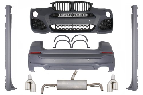 BODY KIT ZDERZAK PRZEDNI TYLNY WYDECH BMW F26 X4 (2014-03.2018) X4 M-PAKIET