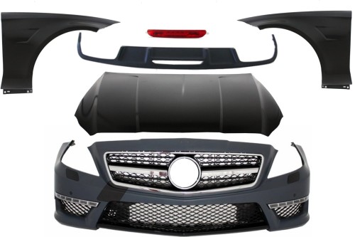 BODY KIT ZDERZAK MASKA BŁOTNIKI MERCEDES CLS W218 C218 11-18 CLS63 AMG LOOK