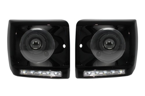 OSŁONY REFLEKTORÓW LED DRL MERCEDES G KLASA W463 89-12 G65 DESIGN