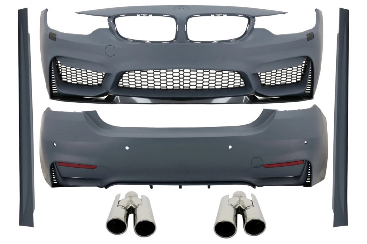 BODY KIT ZDERZAK PRZEDNI TYLNY BMW 4 SERII F32 F33 13-19 M4 LOOK