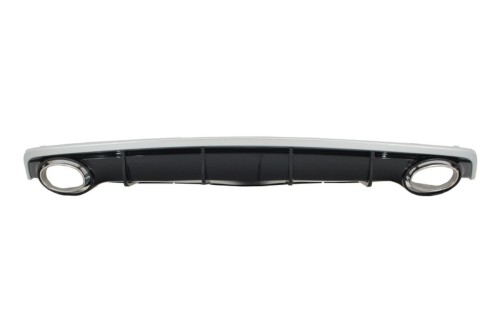 DYFUZOR TYLNEGO ZDERZAKA KOŃCÓWKI WYDECHU AUDI A7 4G LIFT (15-18) RS7 LOOK