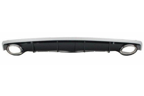 DYFUZOR TYLNEGO ZDERZAKA KOŃCÓWKI WYDECHU AUDI A7 4G LIFT (15-18) RS7 LOOK