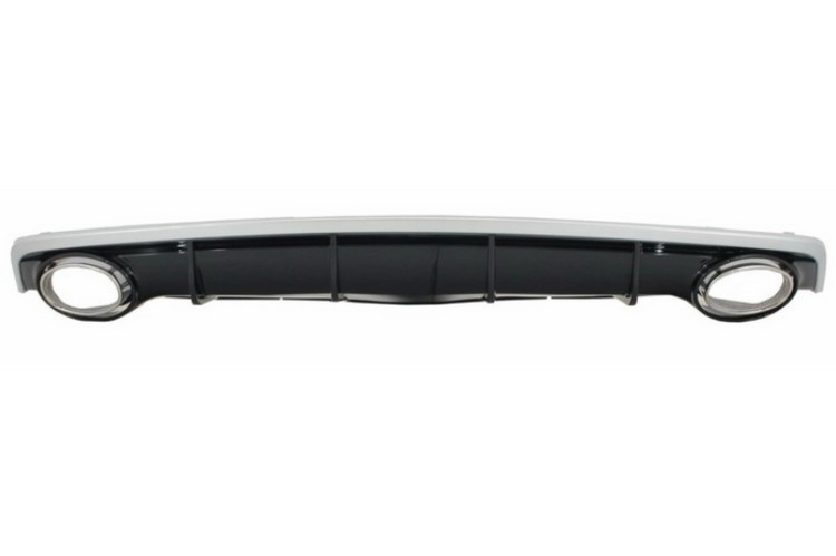 DYFUZOR TYLNEGO ZDERZAKA KOŃCÓWKI WYDECHU AUDI A7 4G LIFT (15-18) RS7 LOOK