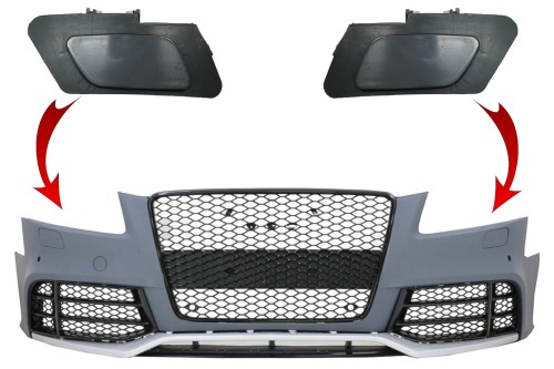ZAŚLEPKI SPRYSKIWACZY SRA AUDI A5 8T (2008-2016) ZDERZAK RS5 LOOK