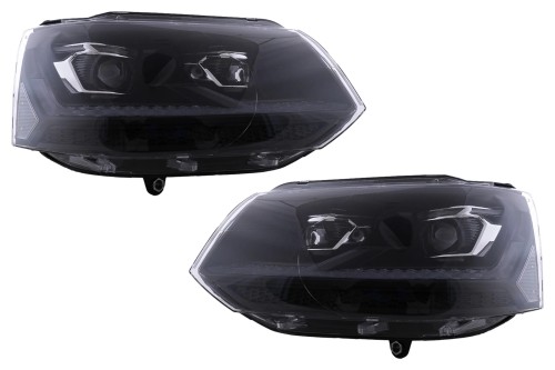REFLEKTORY LAMPY PRZEDNIE LED VW TRANSPORTER MULTIVAN T5.1 FACELIFT 10-15