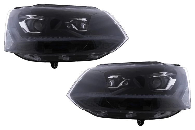 REFLEKTORY LAMPY PRZEDNIE LED VW TRANSPORTER MULTIVAN T5.1 FACELIFT 10-15