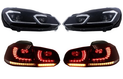 REFLEKTORY LED LAMPY PRZEDNIE TYLNE VW GOLF 6 VI (08-13) G7.5 LOOK LHD