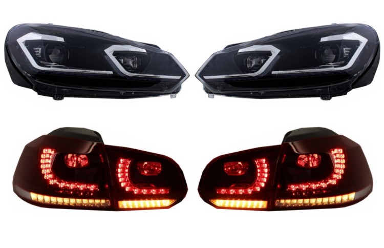 REFLEKTORY LED LAMPY PRZEDNIE TYLNE VW GOLF 6 VI (08-13) G7.5 LOOK LHD