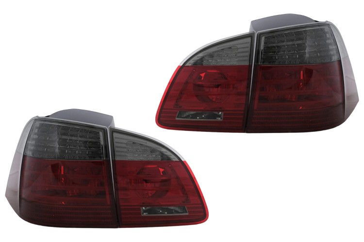 TYLNE LAMPY LED BMW 5 SERII E61 TOURING (2004-03.2007) CZERWONE DYMIONE
