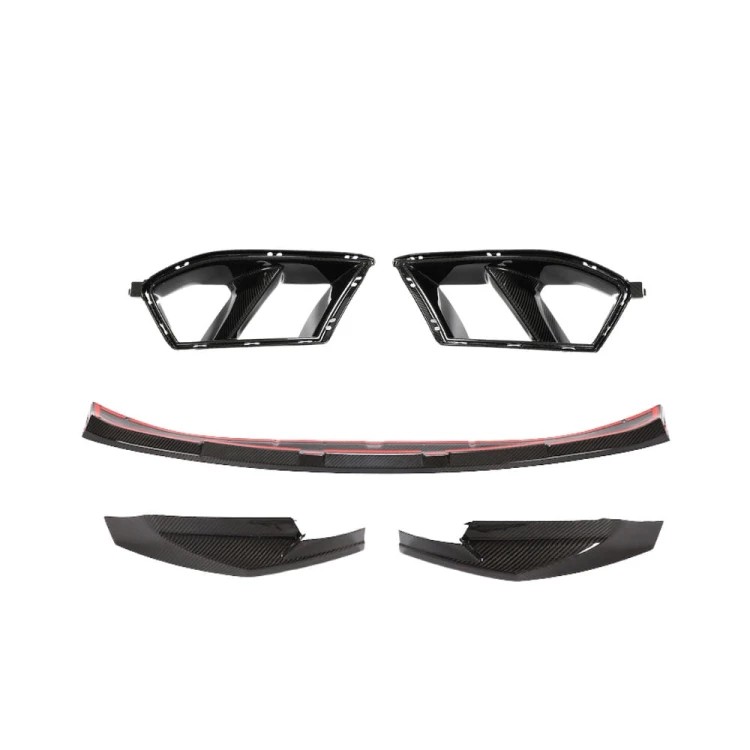 ZESTAW ZDERZAKA PRZEDNIEGO CARBON DOKŁADKA WLOTY AERO M3 G80 G81 M4 G82 G83